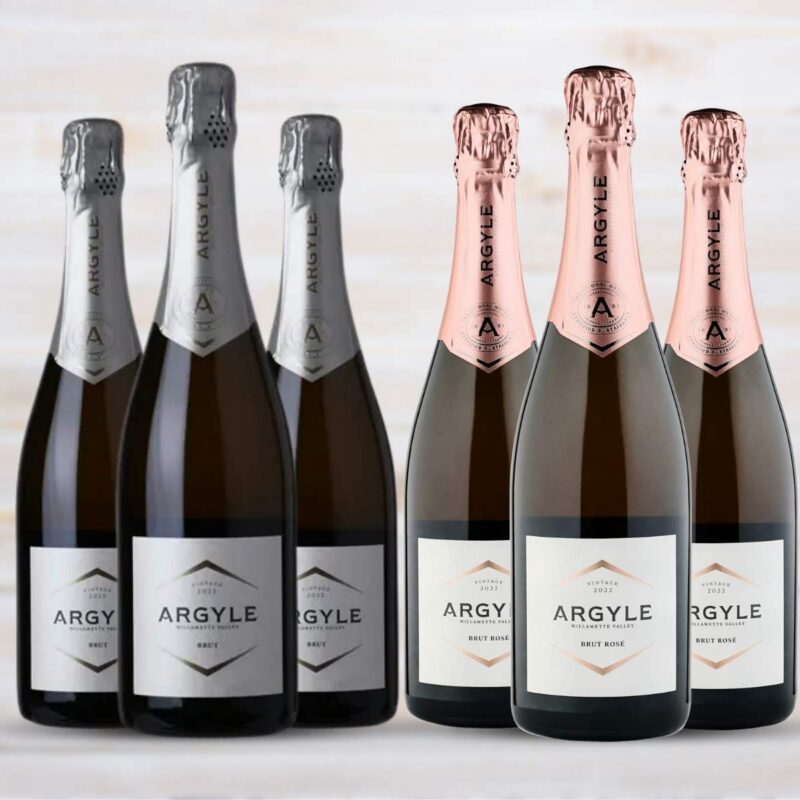Argyle Mixed Sparkling Six-Pack 2022 (Brut + Brut Rose)