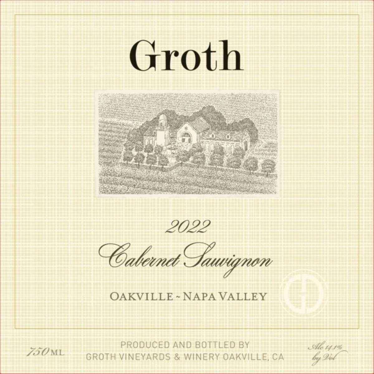 Groth Cabernet Sauvignon Oakville 2022
