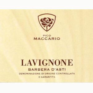 Pico Maccario Barbera label