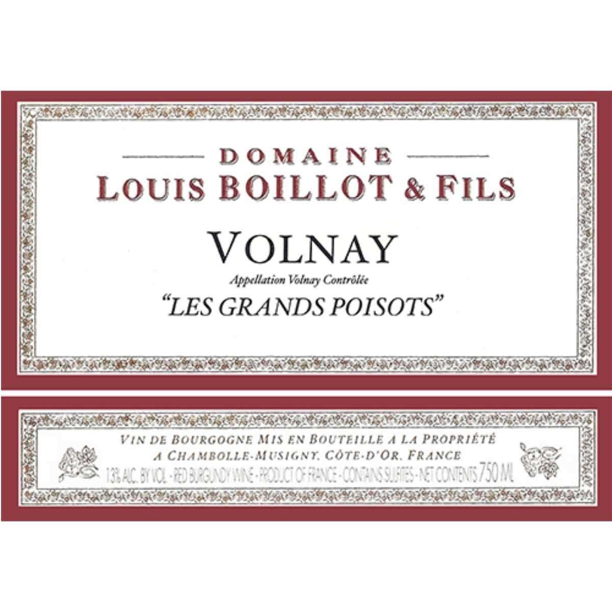 Domaine Louis Boillot Volnay Les Grands Poisots 2017