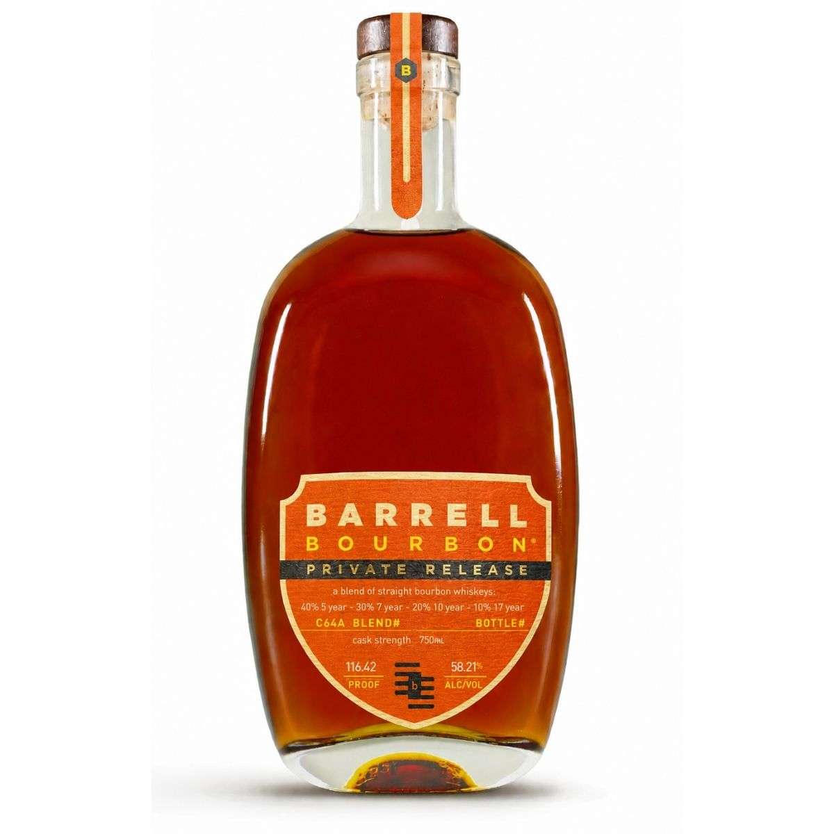 Barrell Bourbon Private Release Cask Strength Bourbon Whiskey Blend C64A