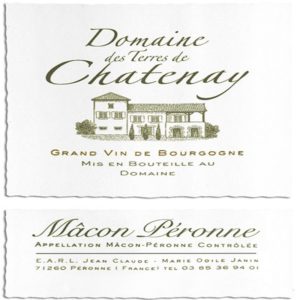 Domaine des Terres de Chatenay Mâcon-Péronne label
