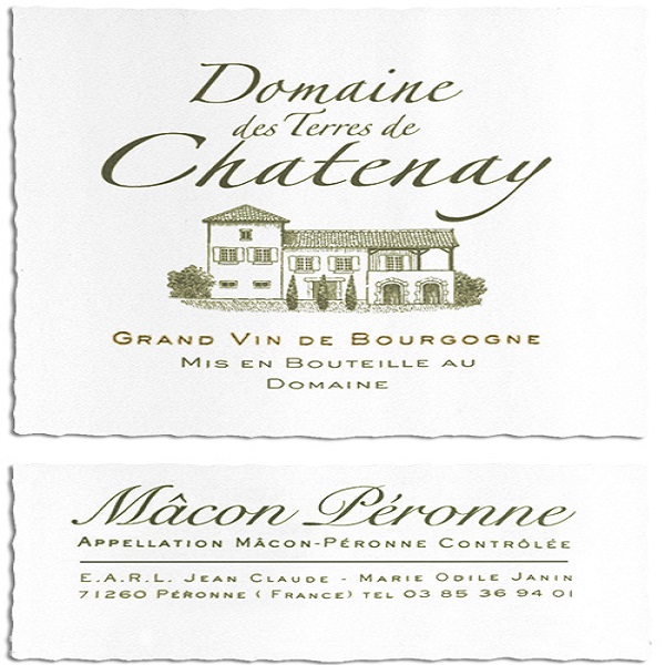 Domaine des Terres de Chatenay Mâcon-Péronne label