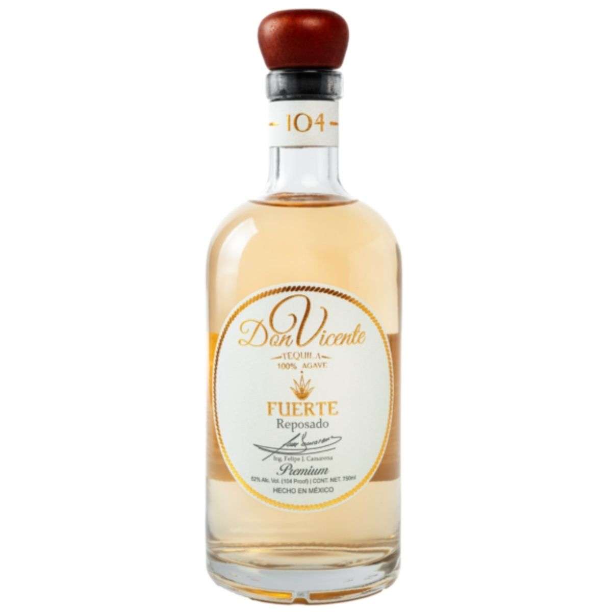 Don Vicente Tequila Reposado Fuerte (104 Proof)