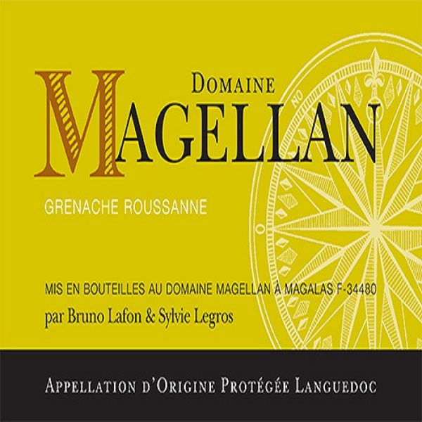 Domaine Magellan Blanc wine label