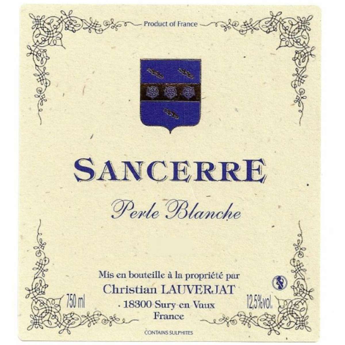 Lauverjat 'Perle Blanche' Sancerre Vieilles Vignes 2025