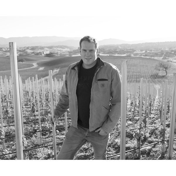 Pete Stolpman in his vineyard