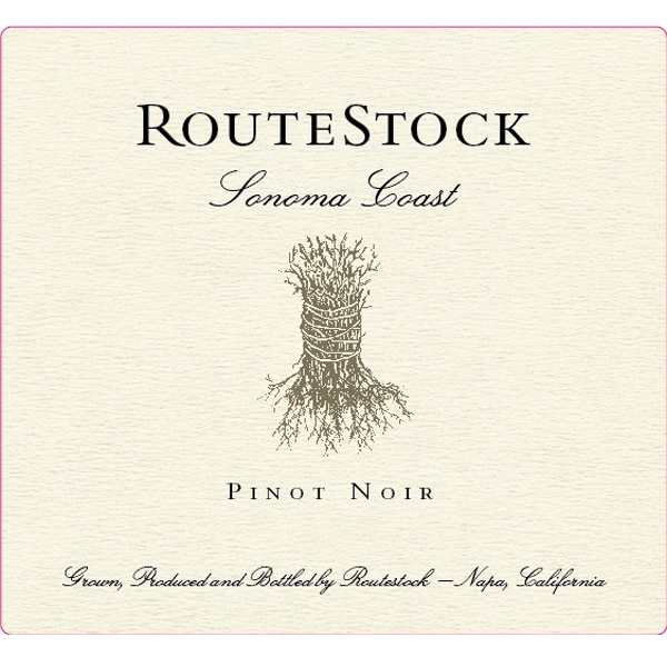 RouteStock Pinot Noir Sonoma Coast label